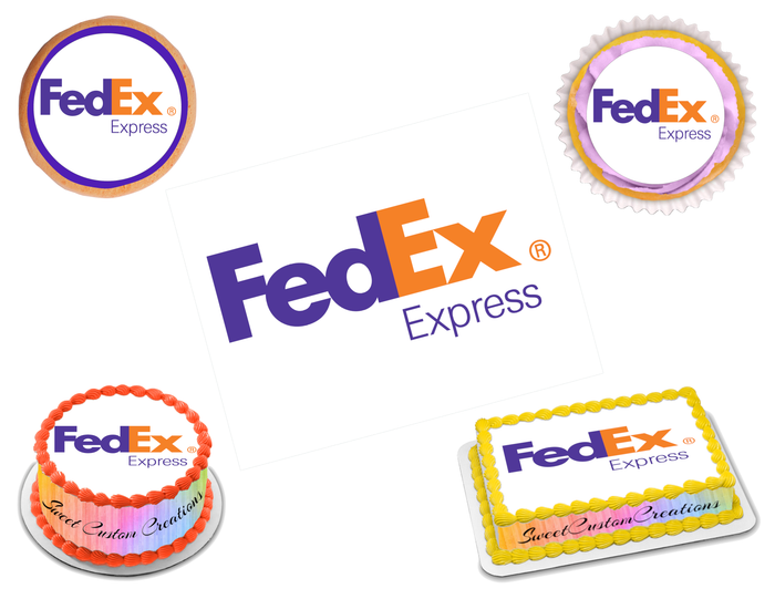 FedEx Express Edible Image Frosting Sheet #3 (80+ sizes)