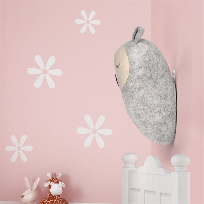 Felt Animal Head Wall Décor