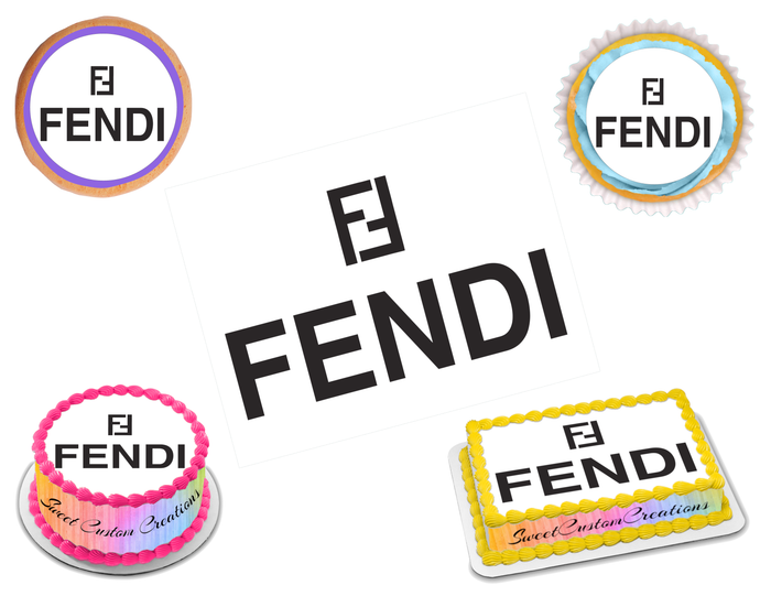 Fendi Edible Image Frosting Sheet #8 (70+ sizes)