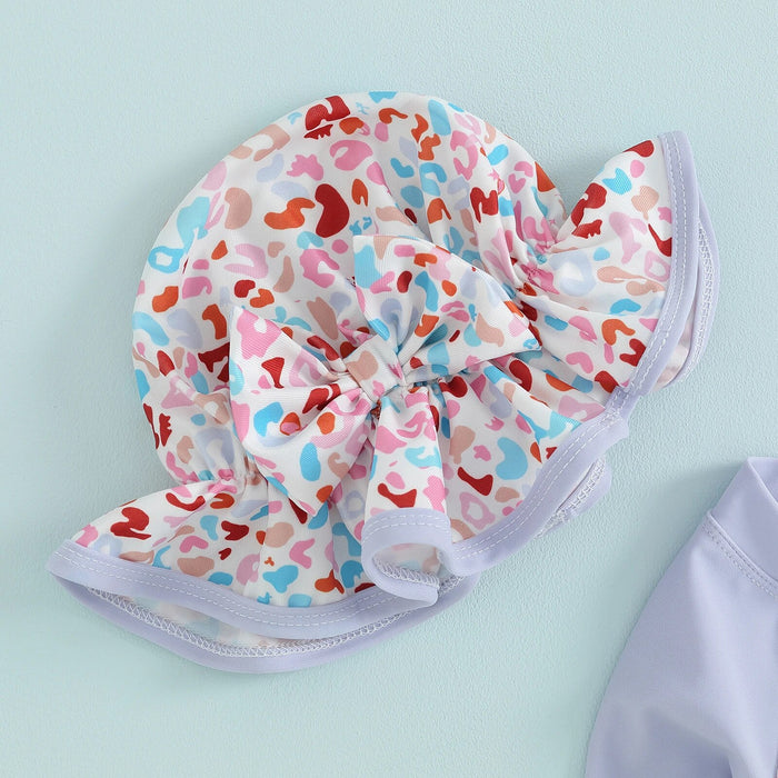 Floral Baby Swimsuit Rash Guard Set - Cozy Nursery