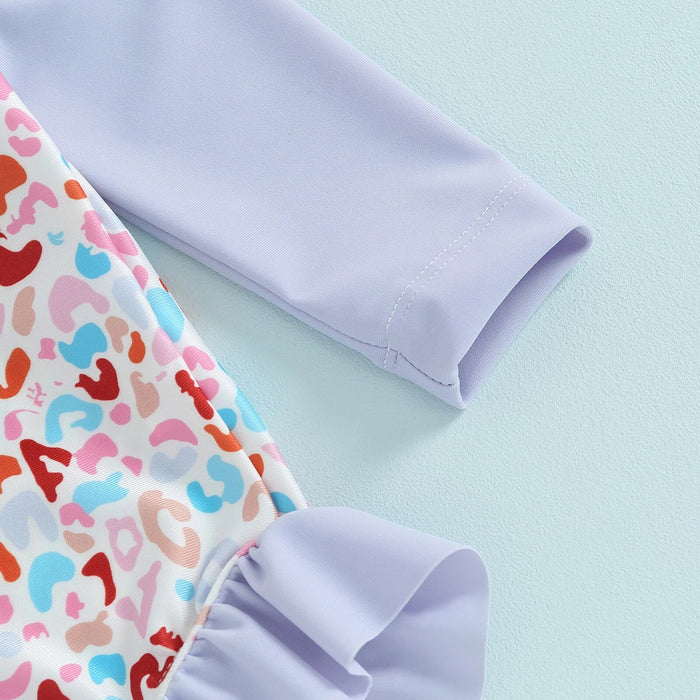 Floral Baby Swimsuit Rash Guard Set - Cozy Nursery