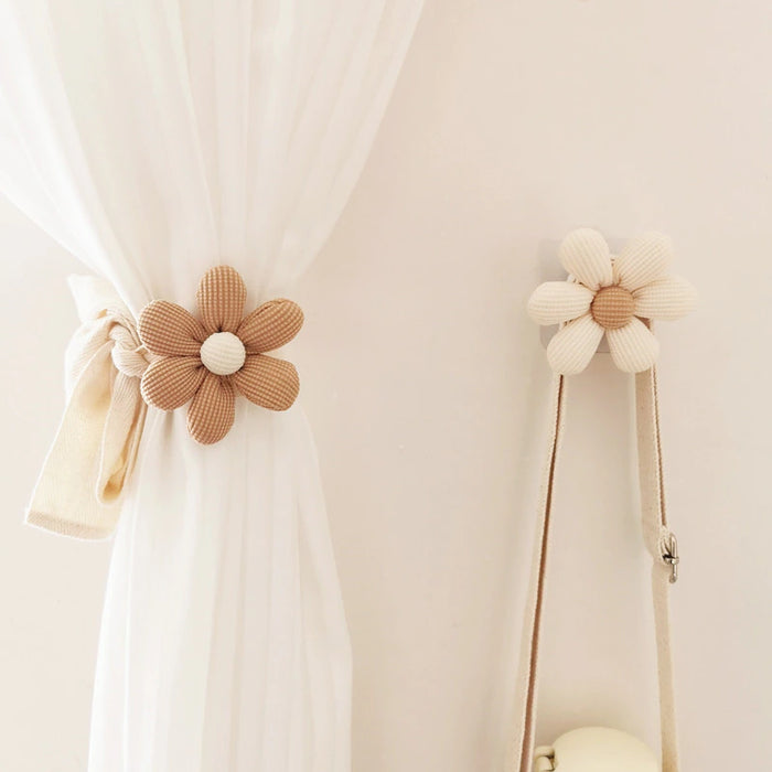 Flower Window Curtain  Holdbacks