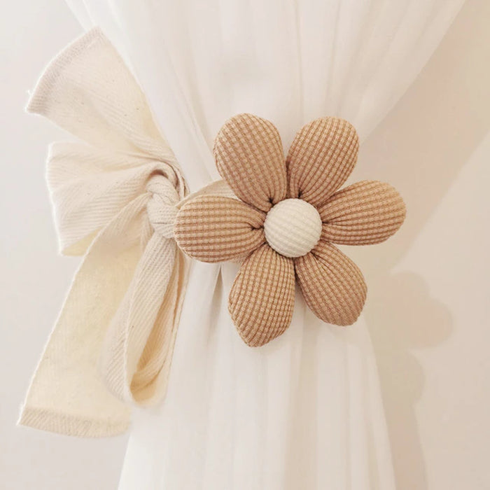 Flower Window Curtain  Holdbacks