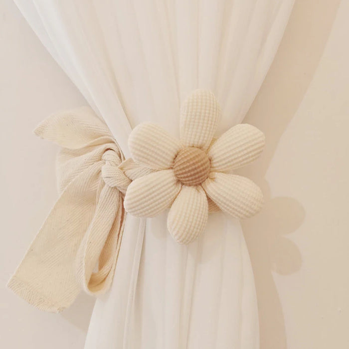 Flower Window Curtain  Holdbacks