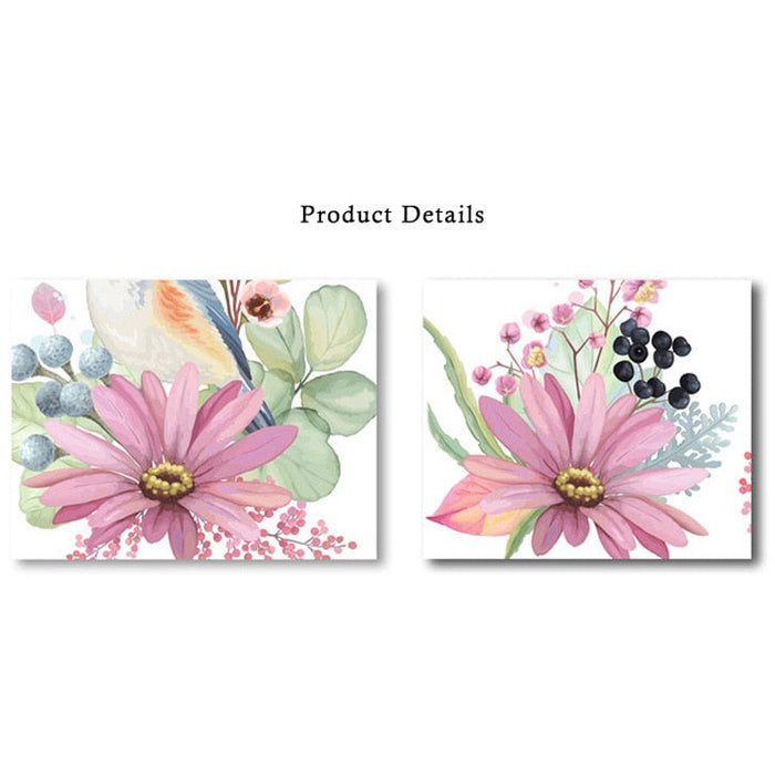 Flowers and Butterflies Wall Sticker