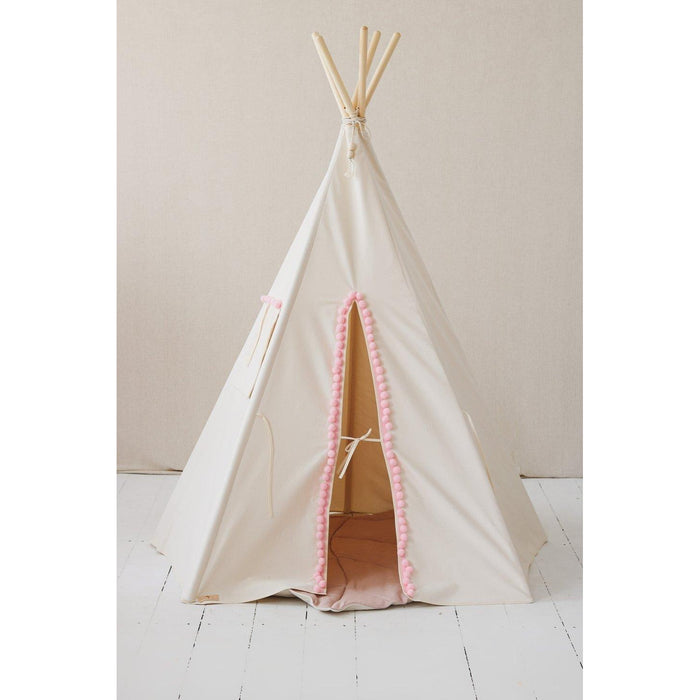 “Fluffy Pompoms” Teepee Tent with Pompoms