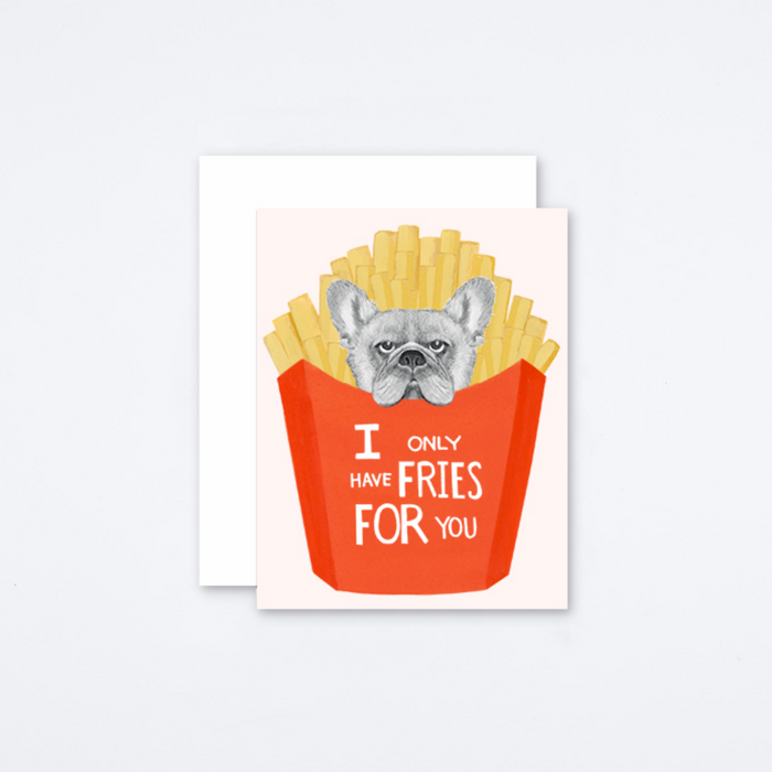 Frenchie Fries Card