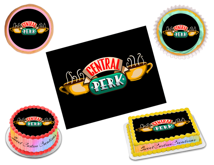 Friends Central Perk Edible Image Frosting Sheet #1 Topper (70+ sizes)