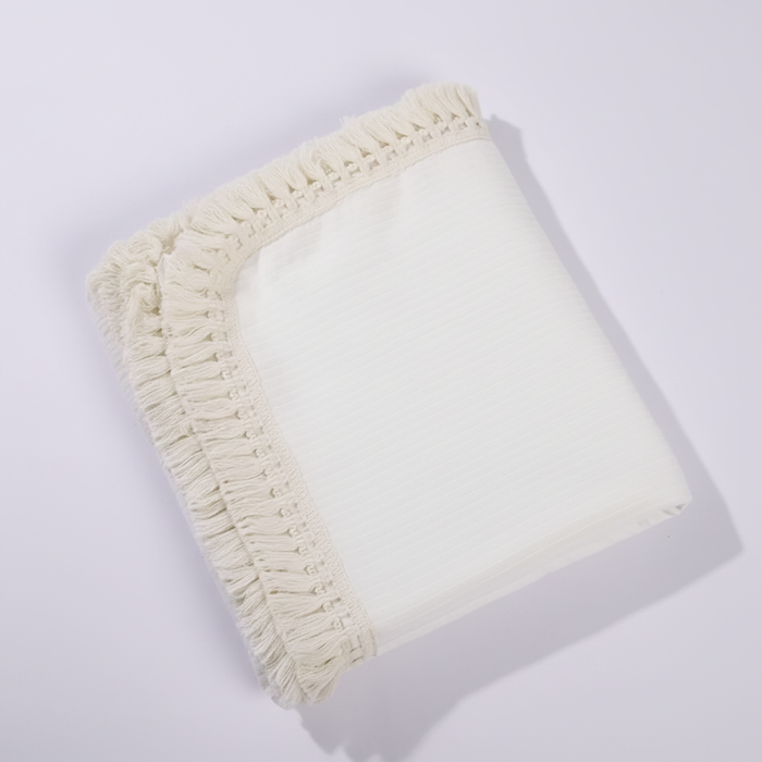 Fringe Swaddle Blanket - Cozy Nursery