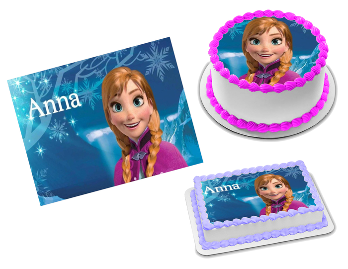 Frozen Anna Edible Image Frosting Sheet #38 Topper (70+ sizes)