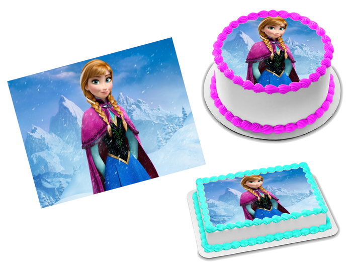 Frozen Anna Edible Image Frosting Sheet #62 Topper (70+ sizes)