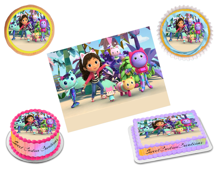 Gabby's Dollhouse Edible Image Frosting Sheet #15 Topper (70+ sizes)