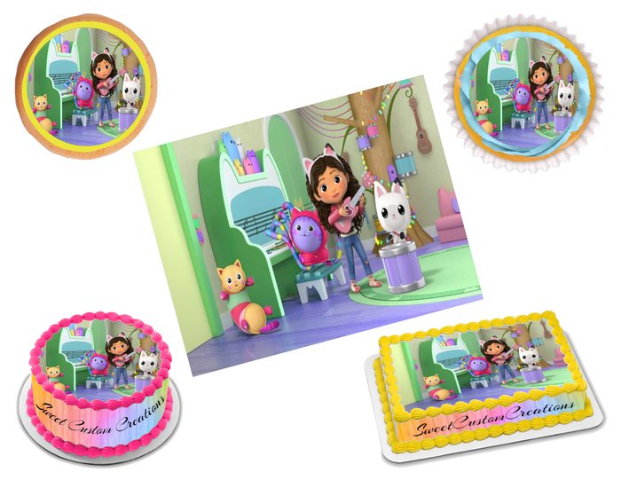 Gabby's Dollhouse Edible Image Frosting Sheet #8 Topper (70+ sizes)
