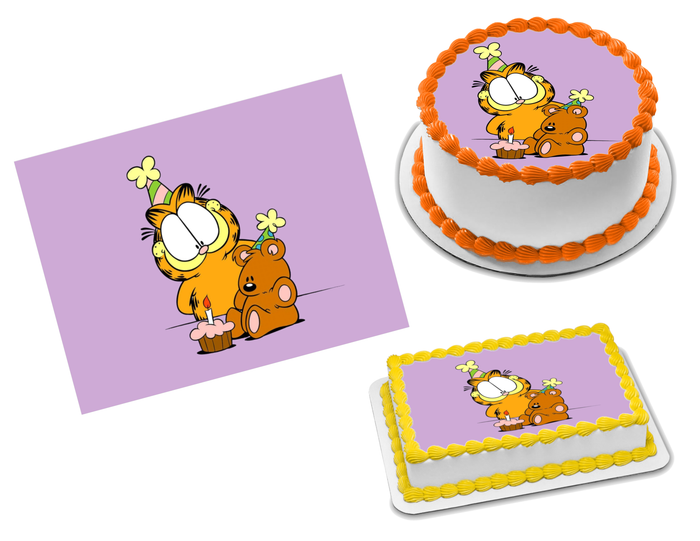 Garfield Edible Image Frosting Sheet #74 Topper (70+ sizes)