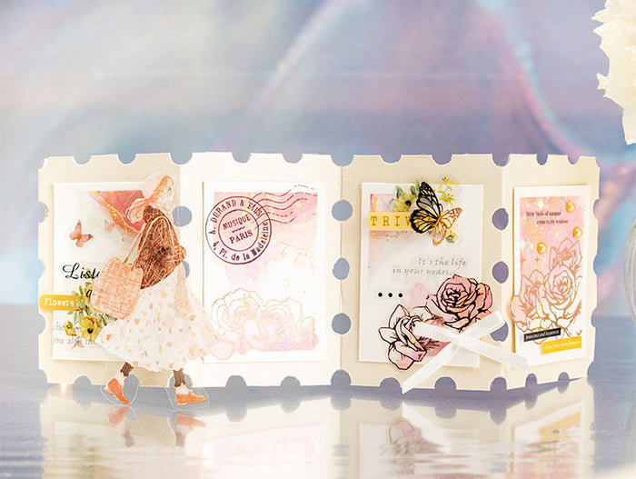 Gilded Flower Glow Stickers