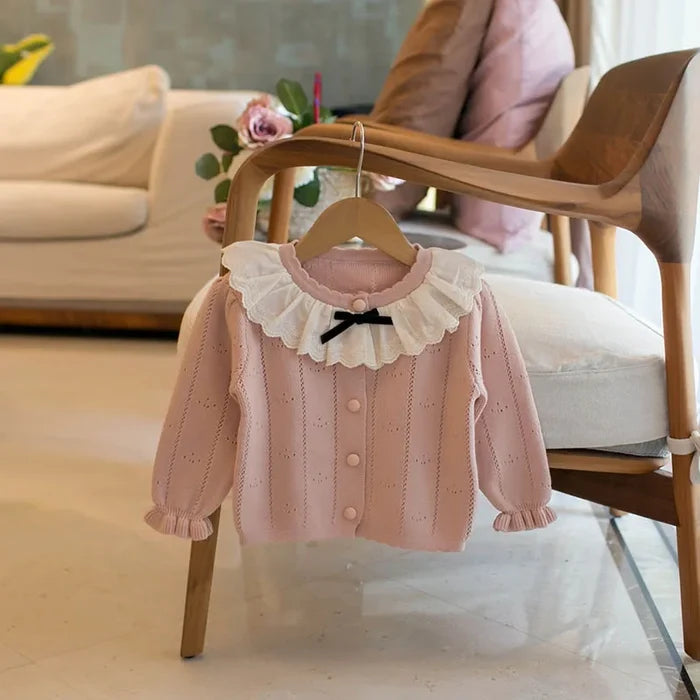 Girls Bow Cardigan