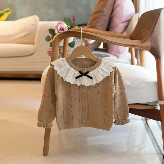 Girls Bow Cardigan