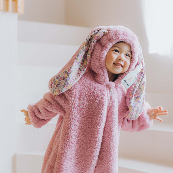 Girls Winter Loose Rabbit Romper