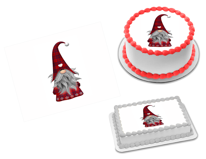 Gnome Edible Image Frosting Sheet #1 Topper (70+ sizes)