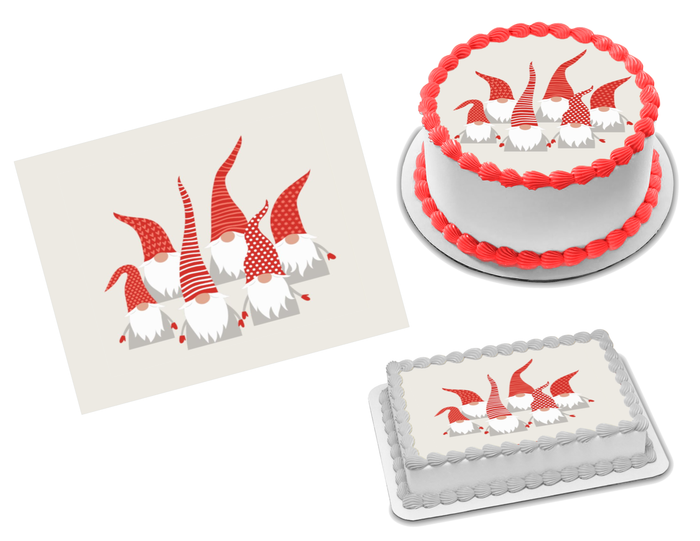 Gnomes Edible Image Frosting Sheet #2 Topper (70+ sizes)