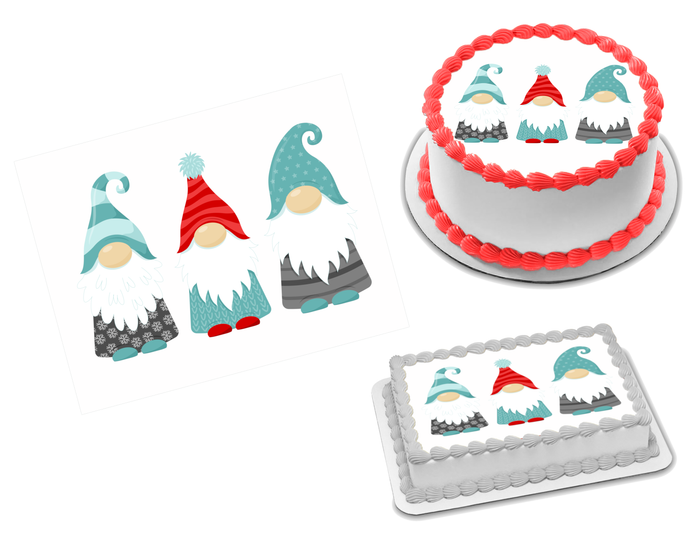 Gnomes Edible Image Frosting Sheet #4 Topper (70+ sizes)