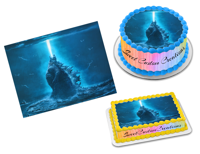 Godzilla King of the Monsters Edible Image Frosting Sheet #7 Topper (70+ sizes)