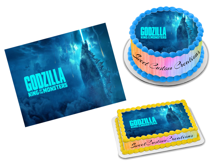 Godzilla King of the Monsters Edible Image Frosting Sheet #8 Topper (70+ sizes)