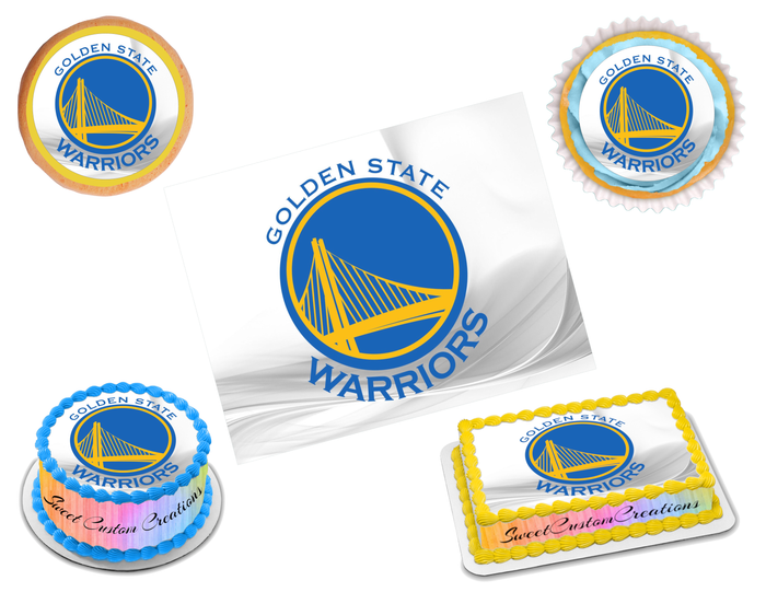 Golden State Warriors Edible Image Frosting Sheet #1 (70+ sizes)