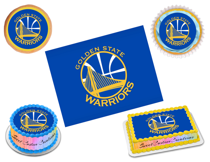 Golden State Warriors Edible Image Frosting Sheet #20 (70+ sizes)