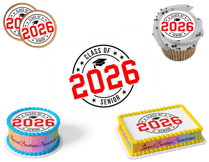 Graduation Edible Image Frosting Sheet #22 (80+ sizes)