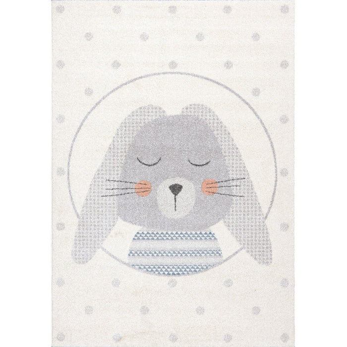 Gray Hare rug - Cozy Nursery