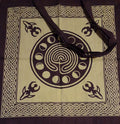 GREEN MOON PHASES TOTE