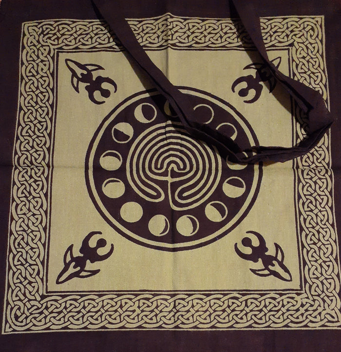 GREEN MOON PHASES TOTE