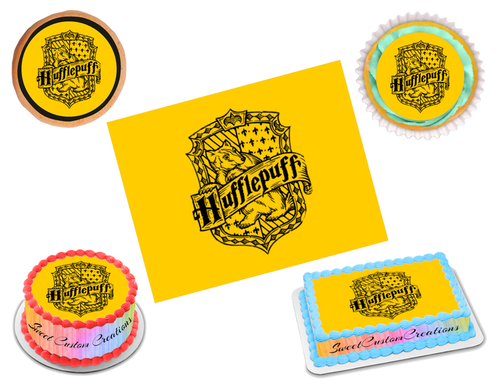 Harry Potter Hufflepuff Edible Image Frosting Sheet #64 (70+ sizes)