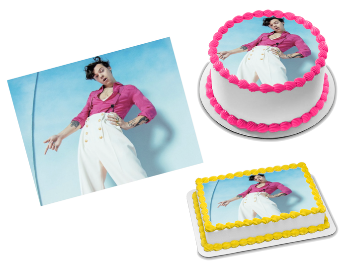 Harry Styles Edible Image Frosting Sheet #10 (70+ sizes)