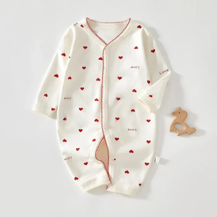 Heart Print Baby Romper