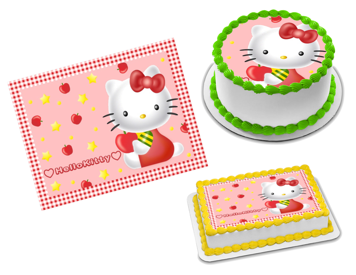 Hello Kitty Edible Image Frosting Sheet #23 (70+ sizes)