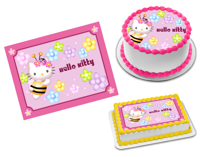 Hello Kitty Edible Image Frosting Sheet #24 (70+ sizes)