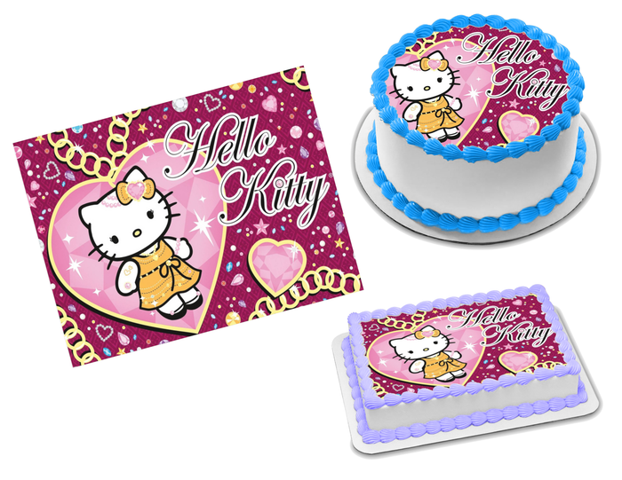 Hello Kitty Edible Image Frosting Sheet #34 (70+ sizes)