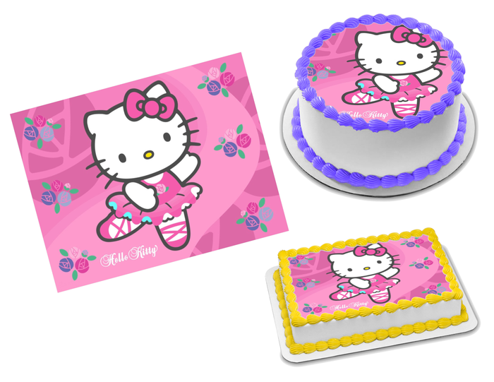 Hello Kitty Edible Image Frosting Sheet #68 (70+ sizes)