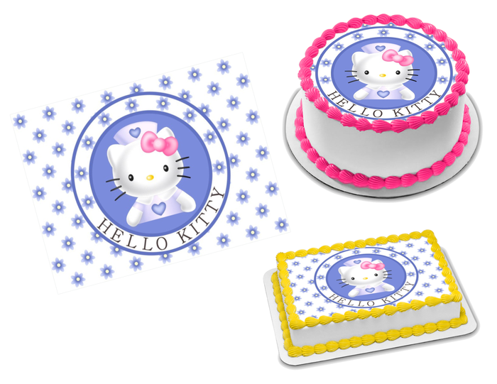 Hello Kitty Edible Image Frosting Sheet #8 (70+ sizes)
