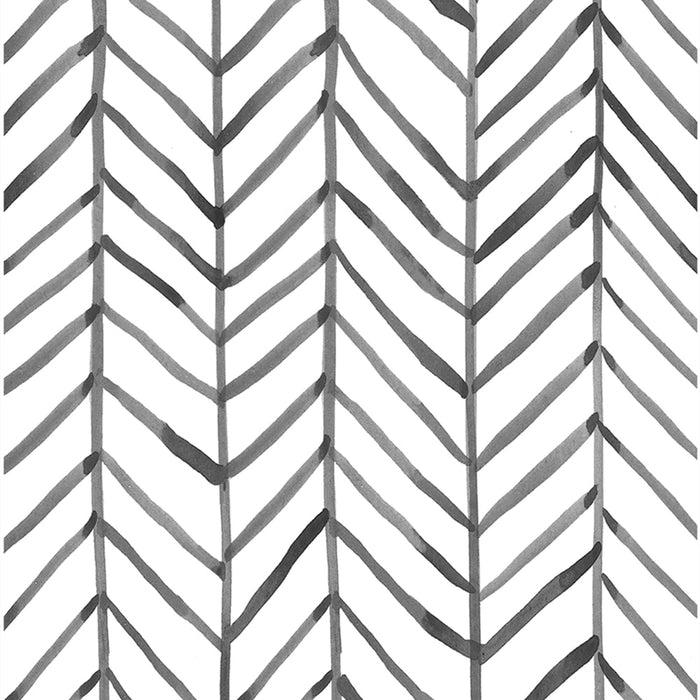 Herringbone Wallpaper - Cozy Nursery