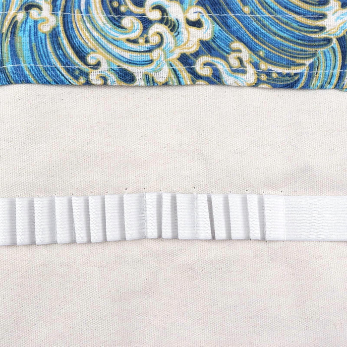 Hokusai Blue Wave Roll-Up Pencil Case