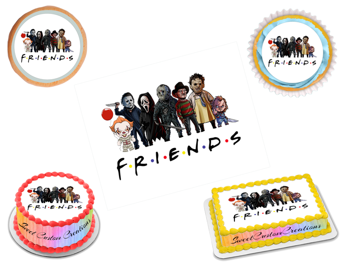 Horror Movie Friends Edible Image Frosting Sheet #3 (70+ sizes)