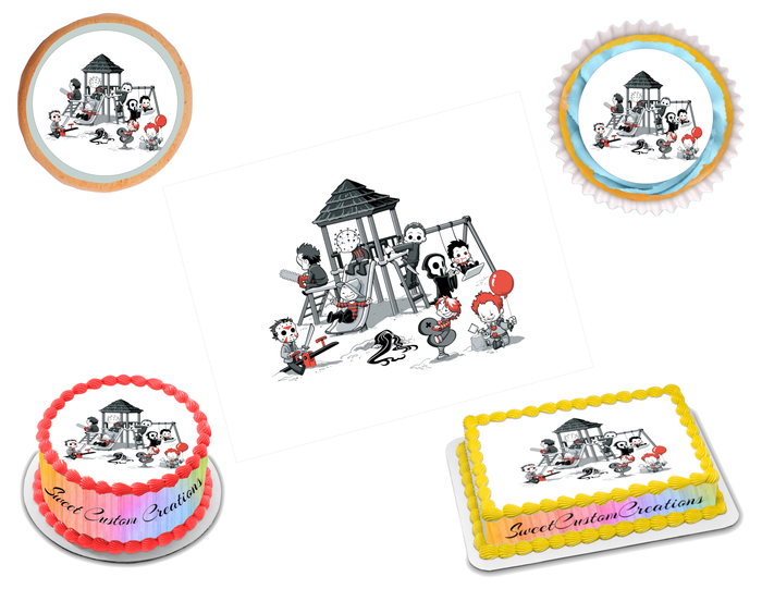 Horror Movie Kids Edible Image Frosting Sheet #1 (70+ sizes)