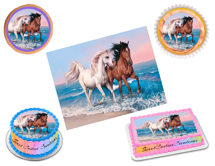 Horse Edible Image Frosting Sheet #34 (70+ sizes)