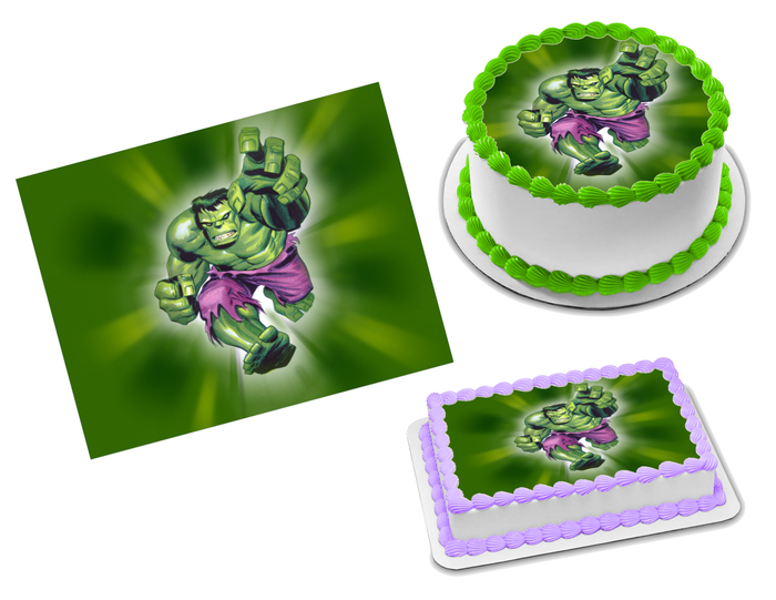 Hulk Edible Image Frosting Sheet #3 (70+ sizes)