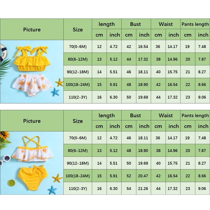 Infant bathing suits Sunny Yellow - Cozy Nursery
