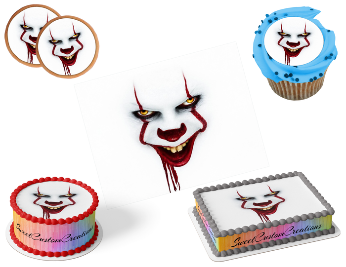 It Movie Pennywise Edible Image Frosting Sheet #13 (80+ sizes)