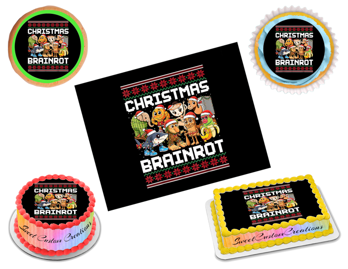 Italian Cartoon Brainrot Edible Image Frosting Sheet #19 (80+ sizes)